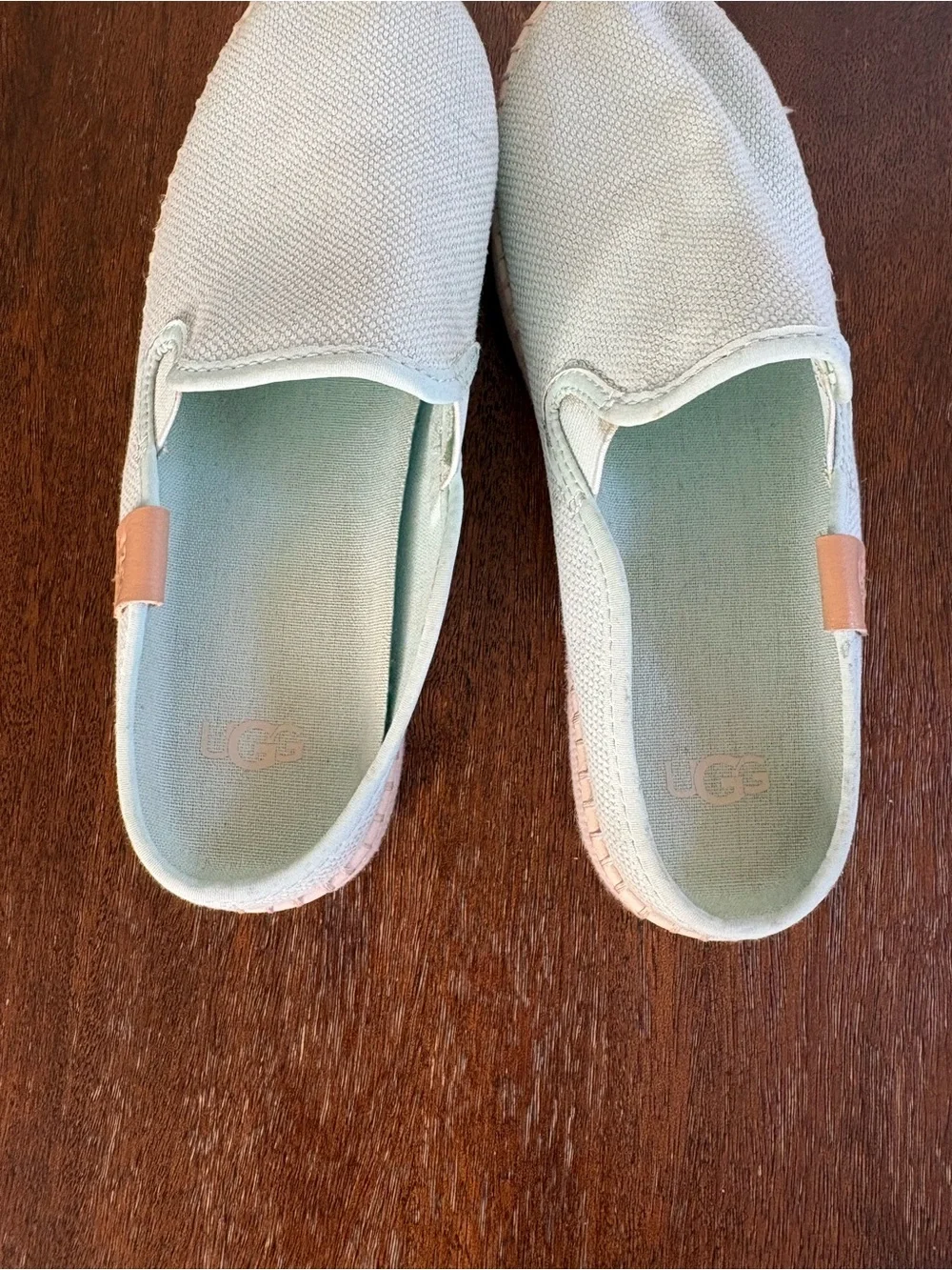 UGG Delu Canvas Sneaker Slide Mules Sky Blue Women’s US 7 EU 38 UK 5 1125093